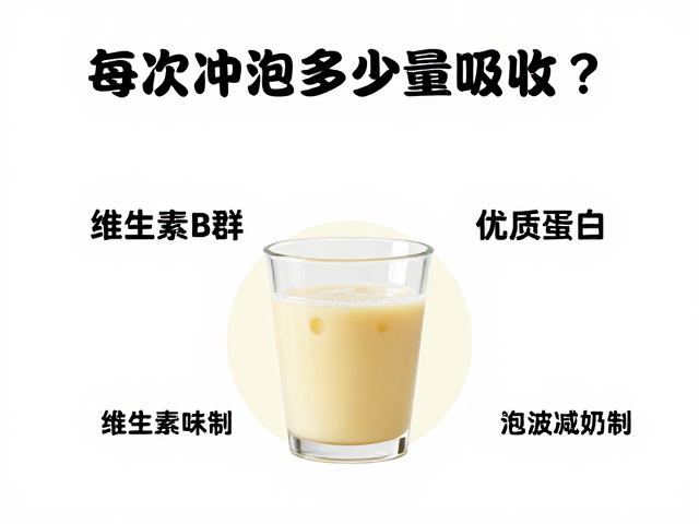 维生素B群搭配优质蛋白，每次冲泡多少量最吸收？