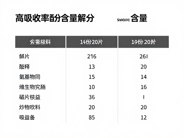 维生素B群氨基酸评分与每份含量解析，高吸收率配方大揭秘