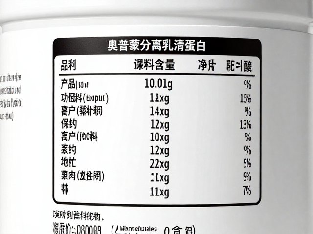 ON奥普帝蒙分离乳清蛋白配料表复杂?揭秘成分与真实功效