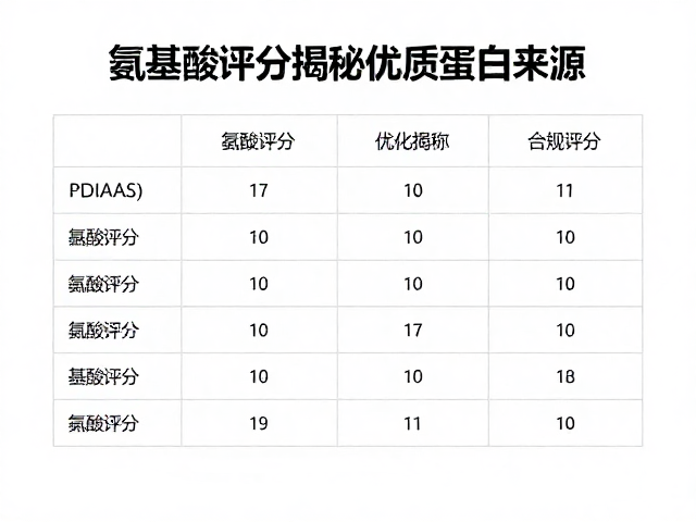蛋清蛋白代餐配方解析，氨基酸评分揭秘优质蛋白来源
