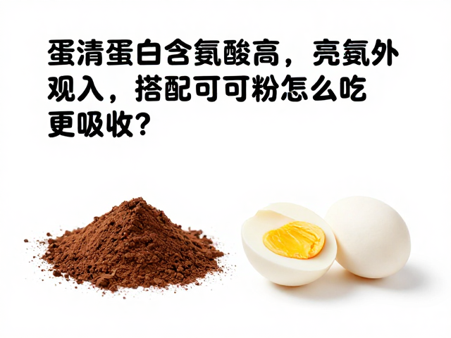 蛋清蛋白含亮氨酸高，搭配可可粉怎么吃更吸收？