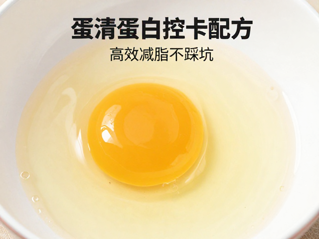 蛋清蛋白控卡配方,精准标注蛋白百分比,高效减脂不踩坑