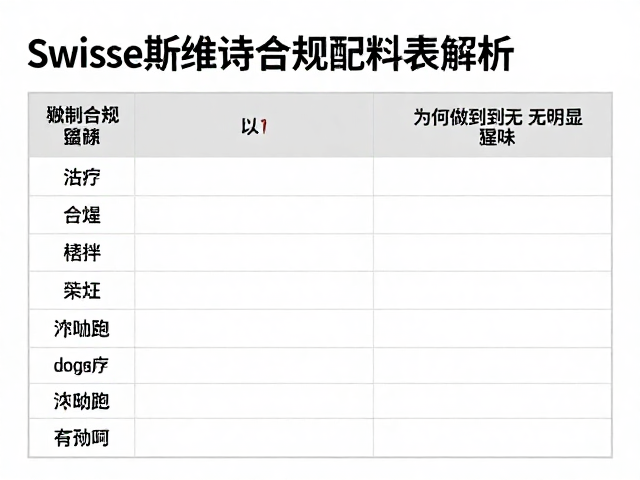 Swisse斯维诗合规配料表解析，为何能做到无明显腥味？