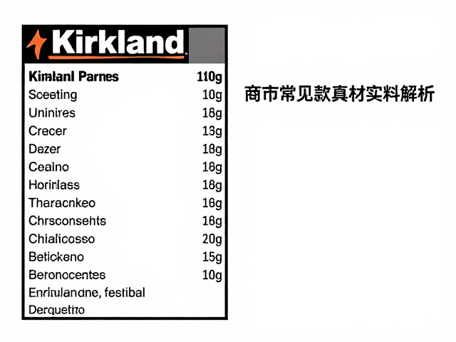 柯克兰Kirkland营养成分表揭秘，商超常见款真材实料解析