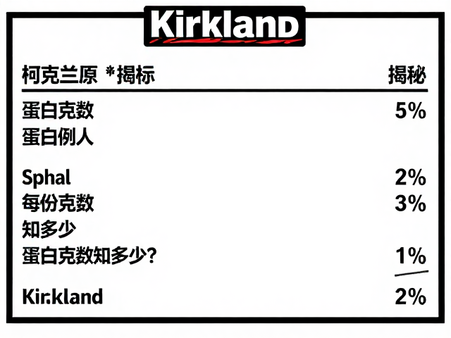 柯克兰Kirkland原产地标识揭秘，每份蛋白克数知多少？