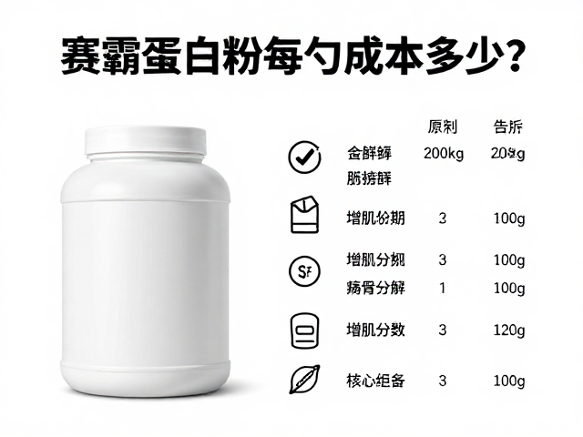 赛霸蛋白粉每勺成本多少？增肌周期怎么用最划算？