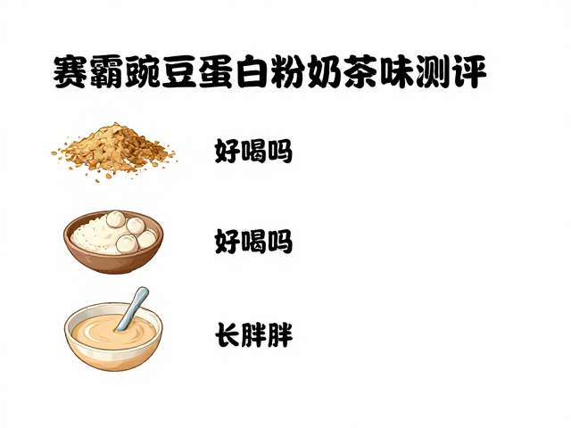 赛霸豌豆蛋白粉奶茶味测评,好喝吗?是否长胖?