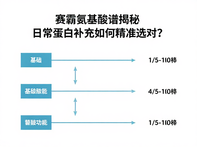 赛霸氨基酸谱揭秘，日常蛋白补充如何精准选对？