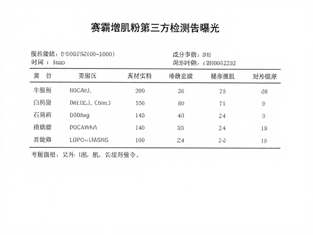 赛霸增肌粉第三方检测报告曝光,成分真材实料,健身增肌是否值得入手?