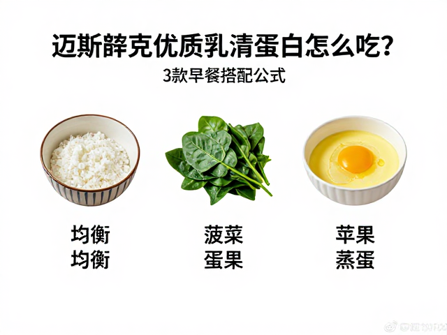 迈斯朋克优质乳清蛋白怎么吃?3款早餐搭配公式,开启高效减脂日常