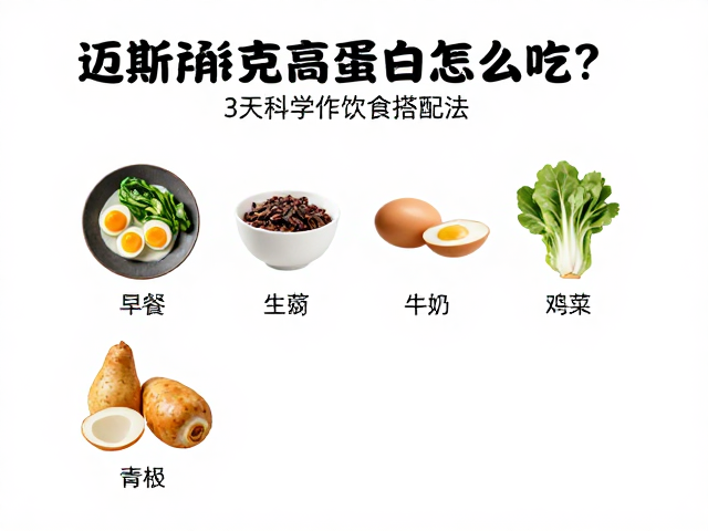 迈斯朋克高蛋白怎么吃？3天科学饮食搭配法，增肌减脂不踩坑