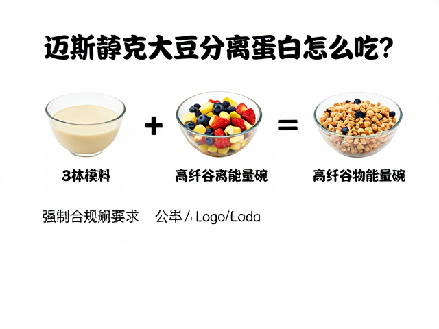 迈斯朋克大豆分离蛋白怎么吃?3款营养早餐搭配公式