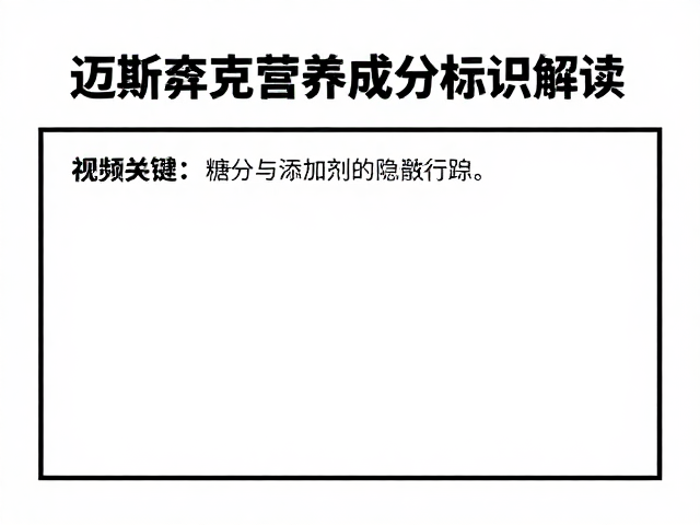 迈斯朋克营养成分标识解读,健身新手必看的避坑指南