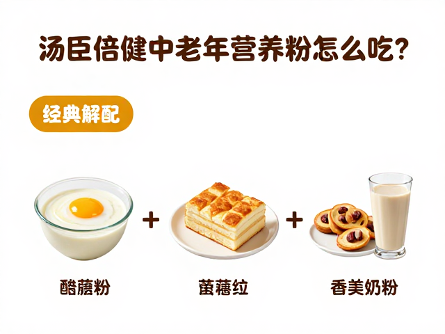 汤臣倍健中老年营养粉怎么吃?3款早餐搭配公式,营养满分