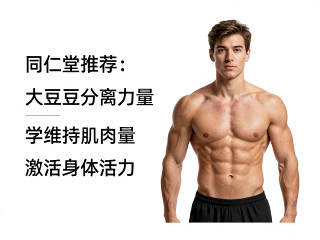 同仁堂大豆分离蛋白,科学维持肌肉量,激活身体活力