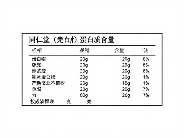 同仁堂蓝帽保健食品，如何查看蛋白质含量？权威认证解析