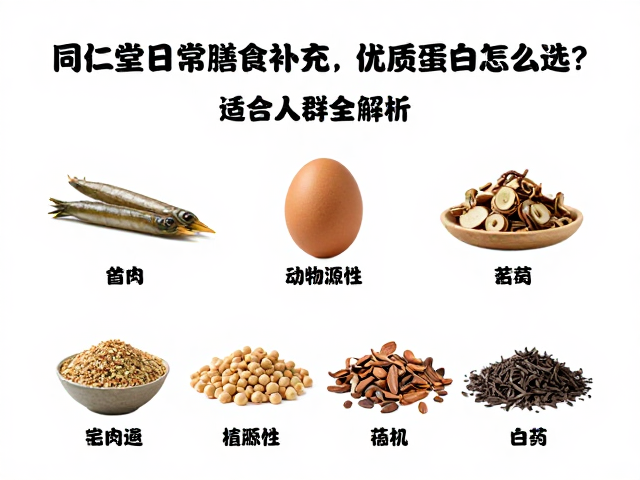 同仁堂日常膳食补充,优质蛋白怎么选?适合人群全解析