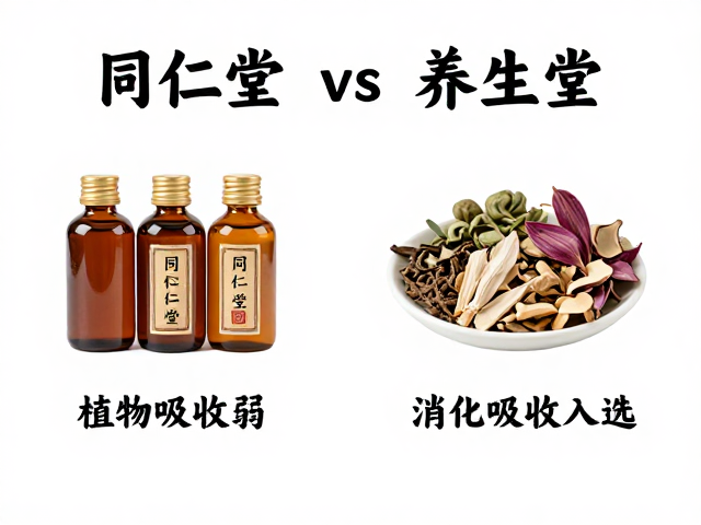 同仁堂vs养生堂,消化吸收弱人群怎么选?