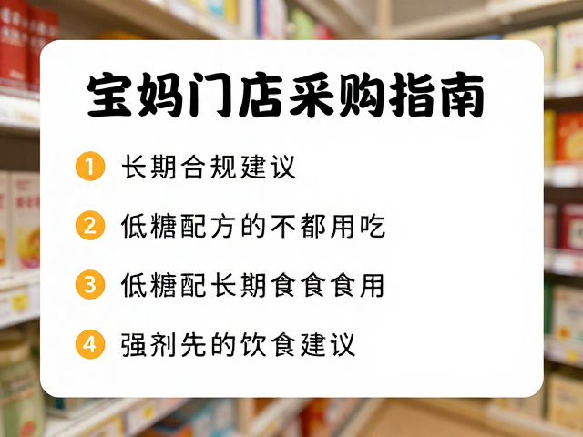 同仁堂低糖配方母婴健康品,宝妈门店选购指南