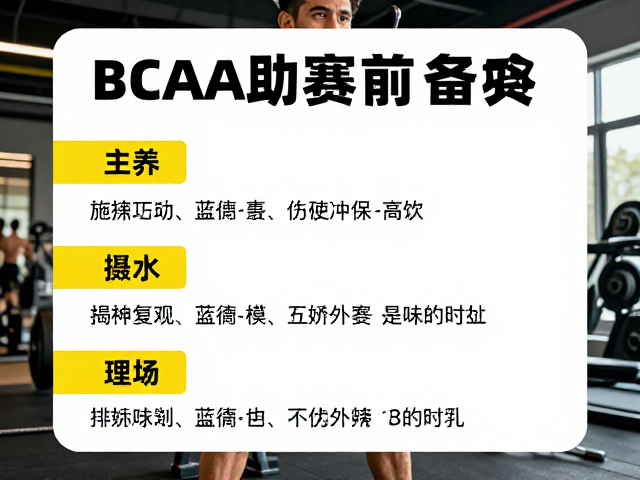 BCAA助赛前备赛,体能训练与运动恢复支持全攻略