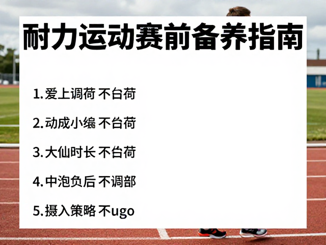 耐力运动员赛前备赛指南,选易冲泡不结块营养品