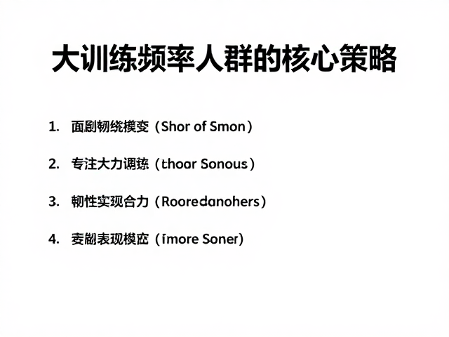 高训练频率人群备赛指南,提升运动表现的核心策略
