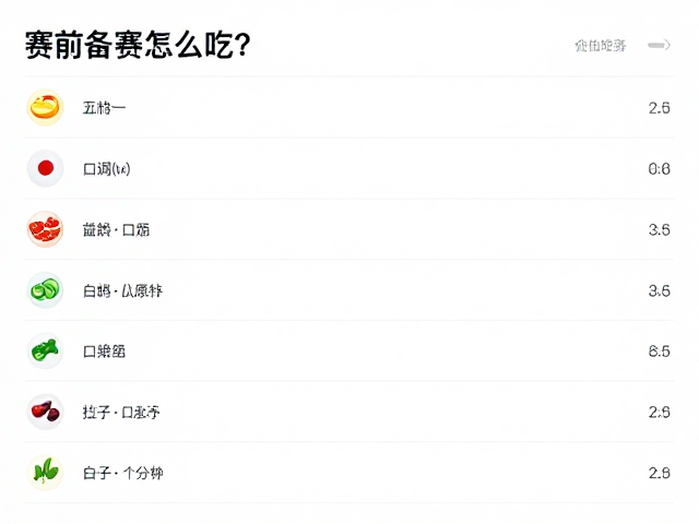 赛前备赛怎么吃?高效蛋白质摄入记录提升运动表现