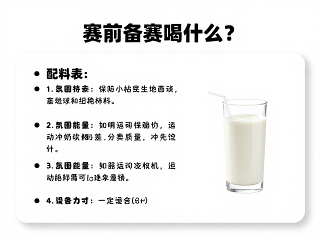 赛前备赛喝什么？配料表简洁的牛奶冲泡指南，快速补充能量