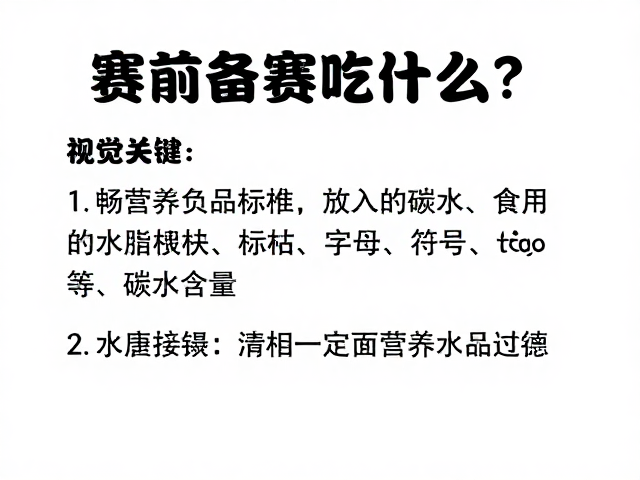 赛前备赛吃什么?解析运动营养食品标准与碳水含量