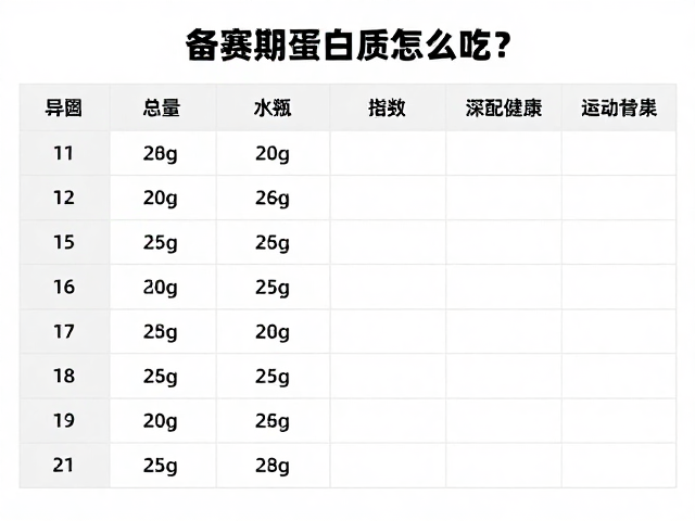 备赛期蛋白质怎么吃？每日摄入记录，酸奶搭配指南