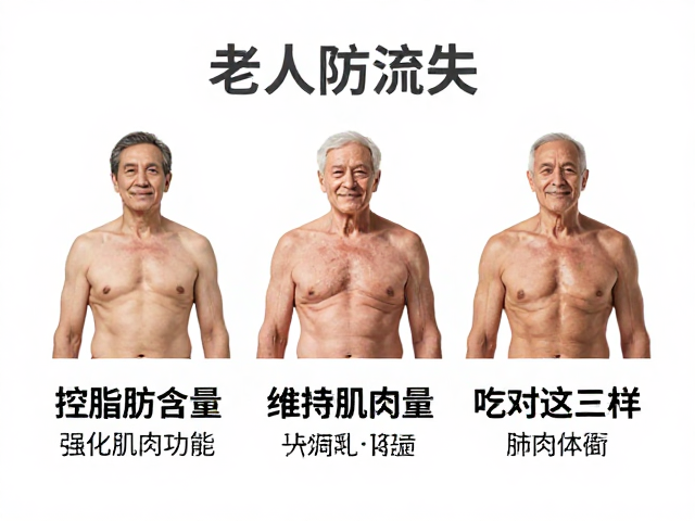 老年人防流失,控脂肪含量、维持肌肉量,吃对这三样