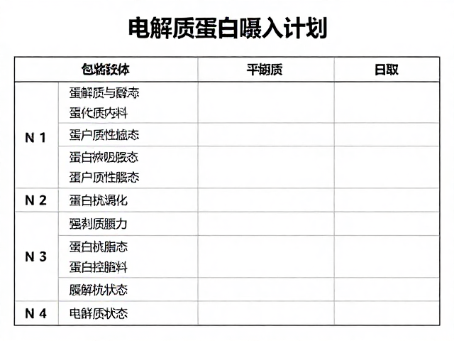 赛前备赛指南,电解质与蛋白质摄入记录,打造巅峰状态