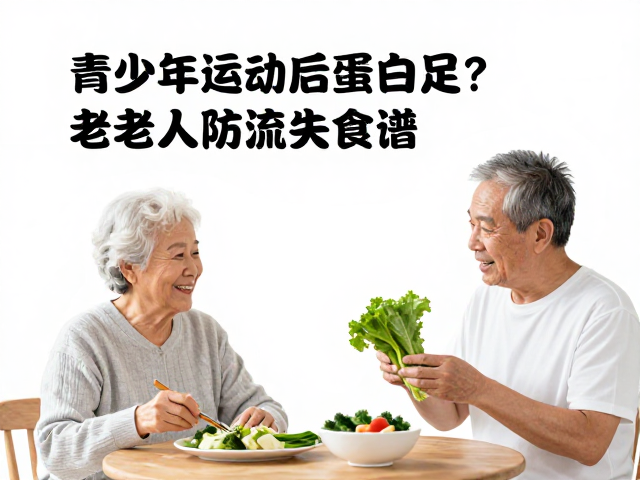 青少年运动后蛋白不足?老年人防流失食谱,改善膳食短板