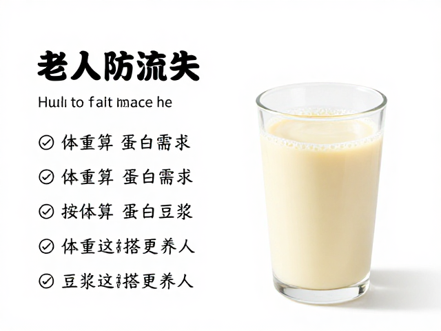 老年人防流失,按体重算蛋白需求,豆浆这样搭更养人
