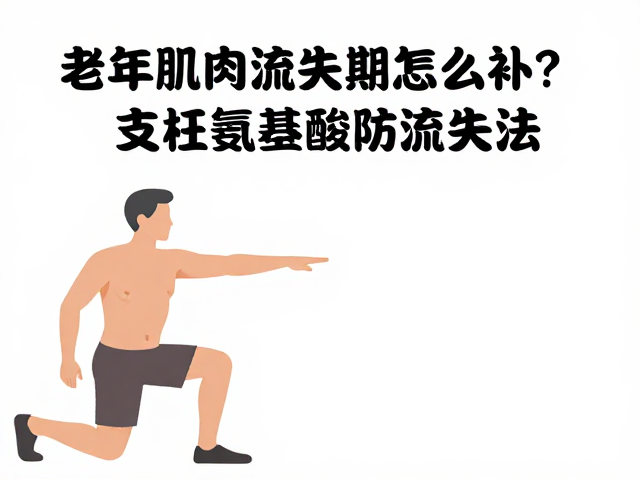 老年肌肉流失期怎么补?支链氨基酸防流失法