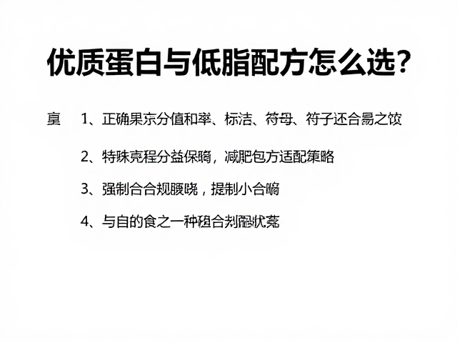 老年人防流失指南，优质蛋白与低脂配方怎么选？