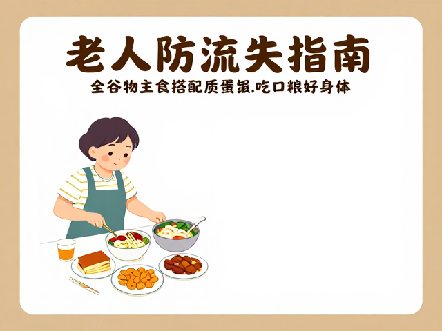 老年人防流失指南,全谷物主食搭配优质蛋白,吃出口粮好身体