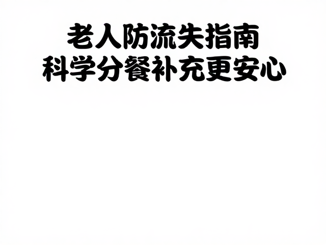 老年人防流失指南,温水冲调营养,科学分餐补充更安心