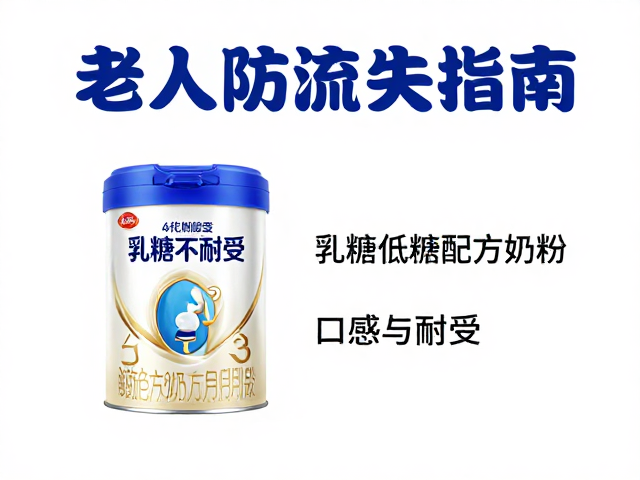 老年人防流失指南,乳糖不耐受者如何选低糖配方奶粉?