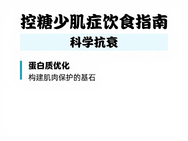老年人防流失,控糖少肌症饮食指南,科学抗衰