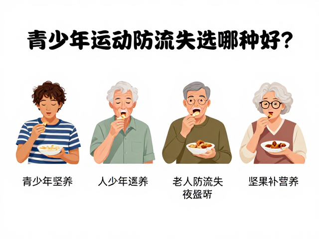 青少年运动吃坚果补营养，老年人防流失选哪种好？