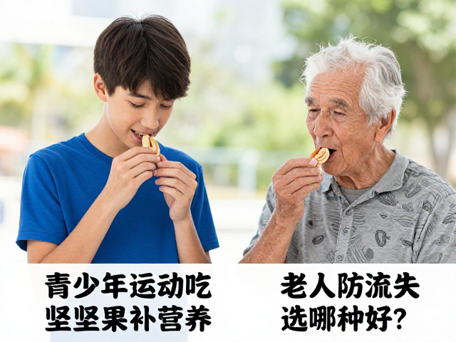青少年运动吃坚果补营养，老年人防流失选哪种好？