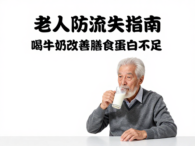 老年人防流失指南，喝牛奶改善膳食蛋白不足