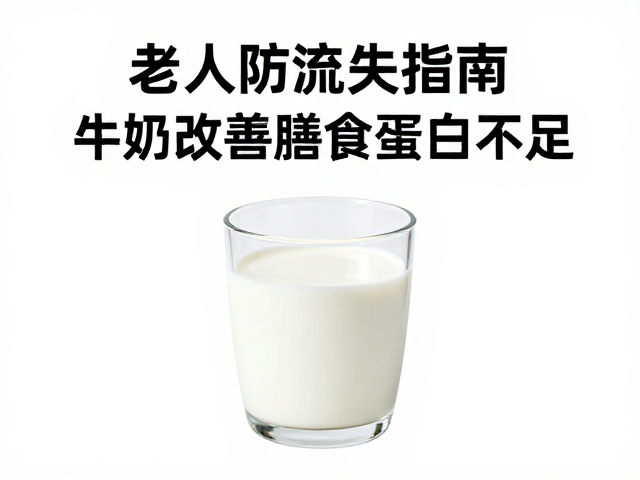 老年人防流失指南，喝牛奶改善膳食蛋白不足