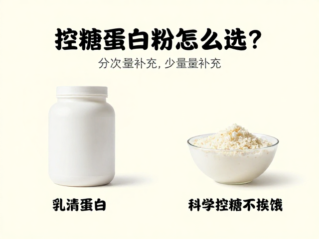 控糖蛋白粉怎么选?高饱腹,分次少量补充,科学控糖不挨饿