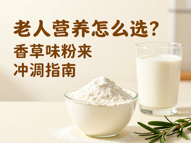 老年人营养粉怎么选？香草味粉末冲调指南，好吸收更美味