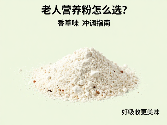 老年人营养粉怎么选？香草味粉末冲调指南，好吸收更美味