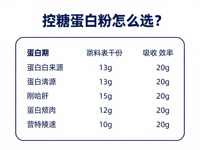 控糖蛋白粉怎么选?训练恢复期配料表干净才安全