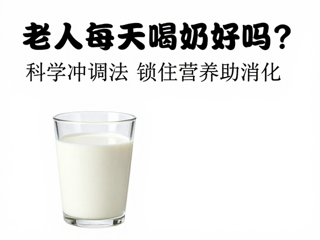 老年人每天喝牛奶好吗?科学冲调法,锁住营养助消化