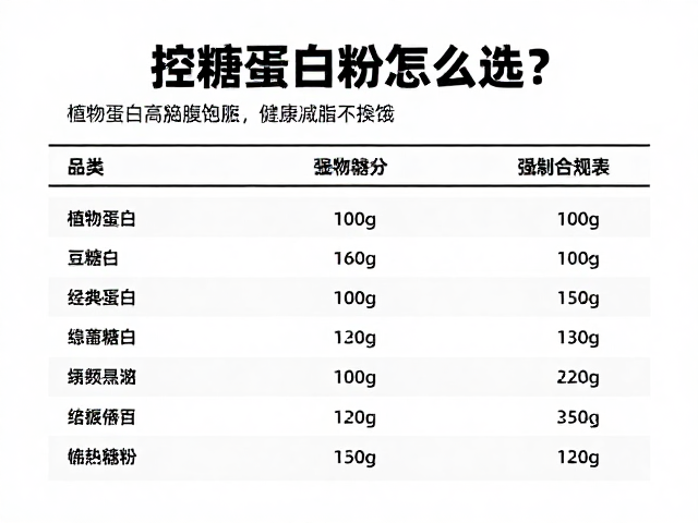控糖蛋白粉怎么选？植物蛋白高饱腹，健康减脂不挨饿